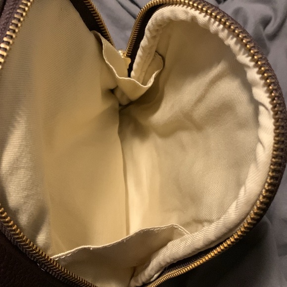 NWOT genuine leather brown pebbles Alexis Hudson Handbag gold toned hardware - Picture 12 of 16